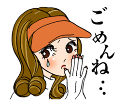 Ideal day for playing golf. Good putt! sticker #2209095