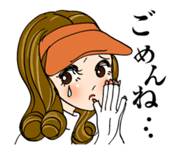 Ideal day for playing golf. Good putt! sticker #2209095