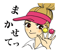 Ideal day for playing golf. Good putt! sticker #2209103