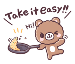 Bear want to eat food!(English) sticker #2209265