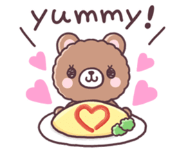Bear want to eat food!(English) sticker #2209266