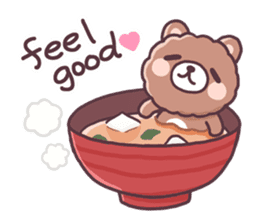 Bear want to eat food!(English) sticker #2209269