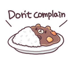 Bear want to eat food!(English) sticker #2209280