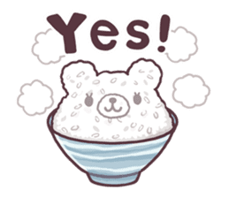 Bear want to eat food!(English) sticker #2209282