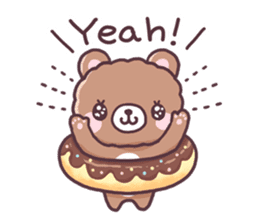 Bear want to eat food!(English) sticker #2209287
