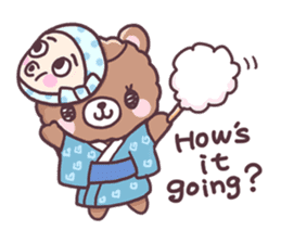 Bear want to eat food!(English) sticker #2209293