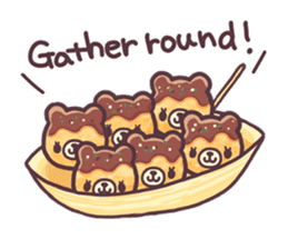Bear want to eat food!(English) sticker #2209296