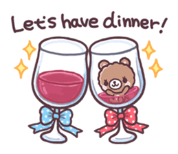 Bear want to eat food!(English) sticker #2209297