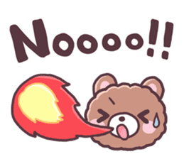 Bear want to eat food!(English) sticker #2209300