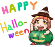 Pumpkin Girl Pan-chan in the halloween! sticker #2209664