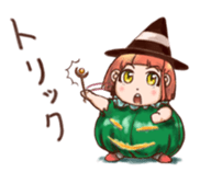 Pumpkin Girl Pan-chan in the halloween! sticker #2209674