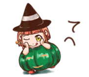 Pumpkin Girl Pan-chan in the halloween! sticker #2209676