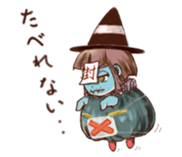 Pumpkin Girl Pan-chan in the halloween! sticker #2209677