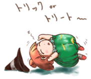 Pumpkin Girl Pan-chan in the halloween! sticker #2209678