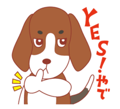 Beagle investigator Calvi & Glico sticker #2210184