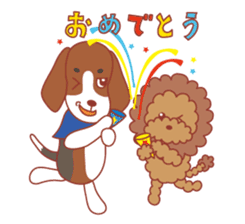 Beagle investigator Calvi & Glico sticker #2210204
