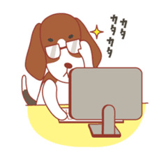 Beagle investigator Calvi & Glico sticker #2210209