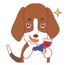 Beagle investigator Calvi & Glico sticker #2210211