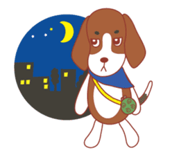 Beagle investigator Calvi & Glico sticker #2210222