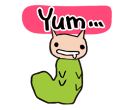 Cheeky Kitty Caterpillar 2 sticker #2210266