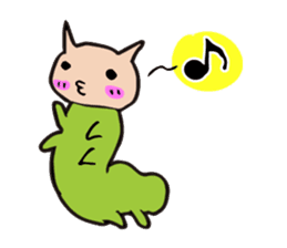 Cheeky Kitty Caterpillar 2 sticker #2210297
