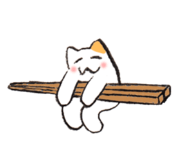 chopsticks cat sticker #2210683