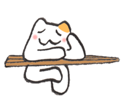 chopsticks cat sticker #2210687