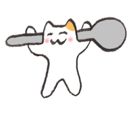 chopsticks cat sticker #2210695