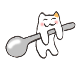 chopsticks cat sticker #2210701