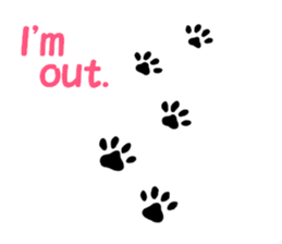 The stickers of black cats(ENG.) sticker #2210764