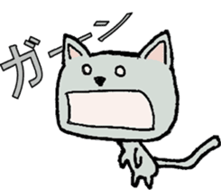 Daily conversation of colorful cat sticker #2211011