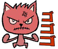 Daily conversation of colorful cat sticker #2211021