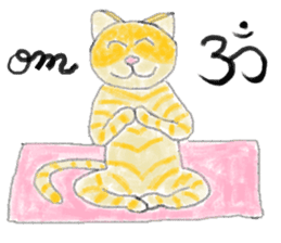 Yoga Cat sticker #2211151