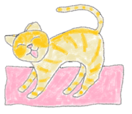 Yoga Cat sticker #2211152