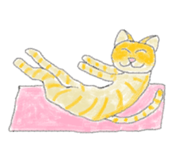 Yoga Cat sticker #2211154