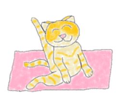 Yoga Cat sticker #2211155