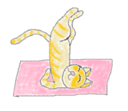 Yoga Cat sticker #2211158
