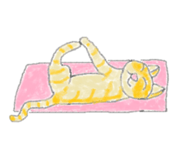 Yoga Cat sticker #2211159