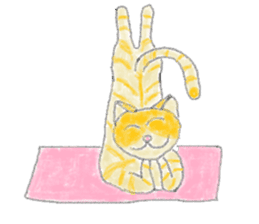 Yoga Cat sticker #2211161