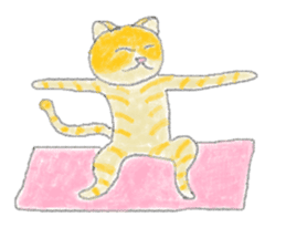 Yoga Cat sticker #2211162