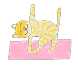 Yoga Cat sticker #2211167