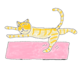 Yoga Cat sticker #2211168
