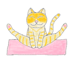 Yoga Cat sticker #2211173
