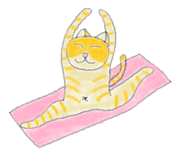 Yoga Cat sticker #2211178