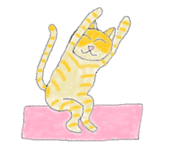 Yoga Cat sticker #2211179