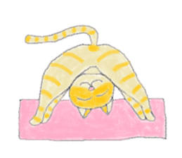 Yoga Cat sticker #2211182