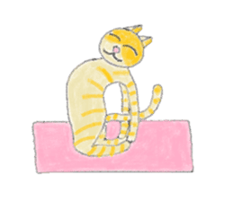 Yoga Cat sticker #2211183