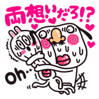 Sweat rabbit & Nasty dog sticker #2211187