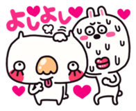 Sweat rabbit & Nasty dog sticker #2211211