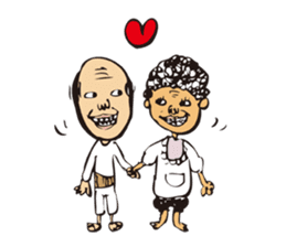 middle-aged man&middle-aged lady sticker #2211505